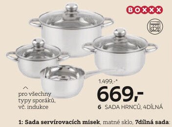 Sada hrnců, 4dílná