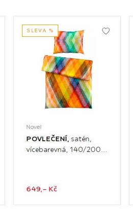 NOVEL, POVLEČENÍ, satén, vícebarevná, 140/200