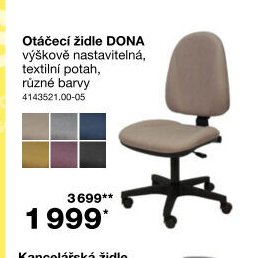 Otáčecí židle DONA