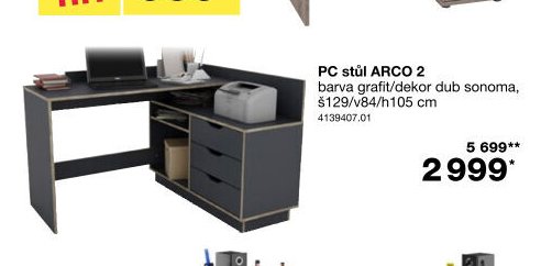 PC stůl ARCO 2