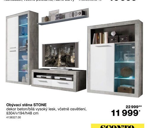 Obývací stěna STONE