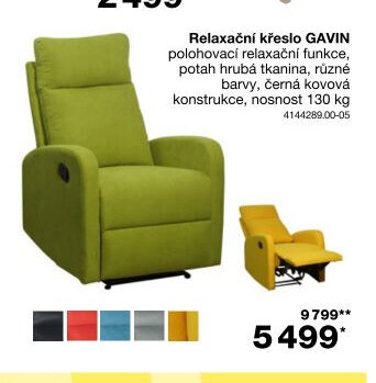 Relaxační křeslo GAVIN