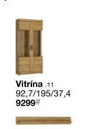 Vitrína 92,7/195/37,4