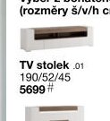 TV stolek 190/52/45