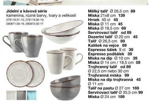 Jídelní a kávová série