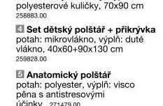 Set dětský polštář + přikrývka