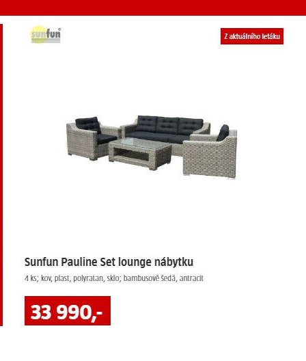 Sunfun Pauline Set lounge nábytku