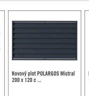 Kovový plot POLARGOS Mistral 200 x 120 c ...