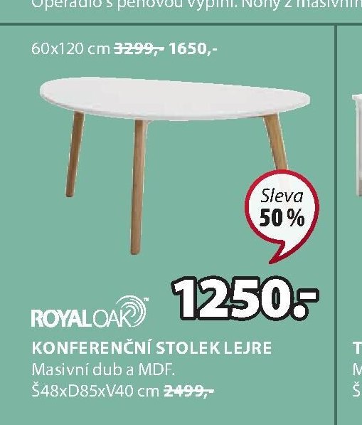Konferenční stolek LEJRE
