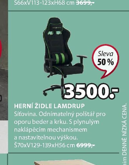 HERNÍ ŽIDLE LAMDRUP