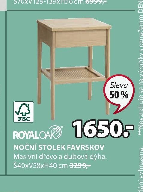 NOČNÍ STOLEK FAVRSKOV