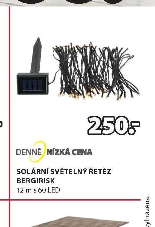 Solární světelný řetěz BERGIRISK