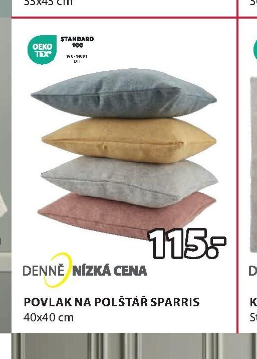 POVLAK NA POLŠTÁŘ SPARRIS 40x40 cm