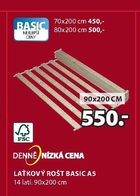 Laťkový rošt BASIC A5