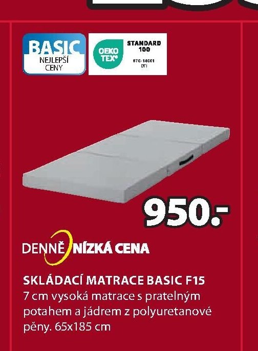Skládací matrace BASIC F15