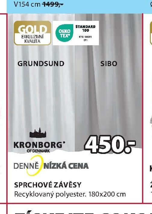 Sprchové závěsy GRUNDSUND