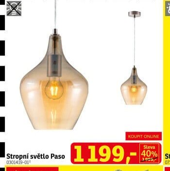 Stropní světlo Paso