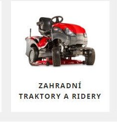 Zahradní traktory a ridery