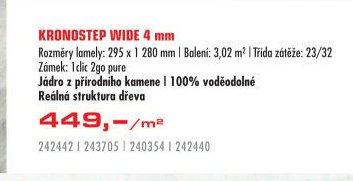 KRONOSTEP WIDE 4 mm