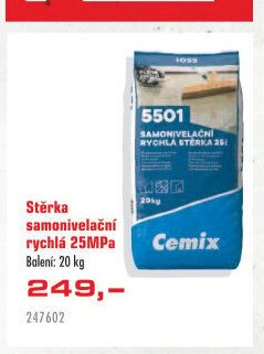 Stěrka samonivelační rychlá 25MPa