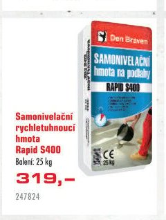 Samonivelační rychletuhnoucí hmota Rapid S400