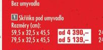 Skříňka pod umyvadlo (59,5 x 32,5 x 45,5)