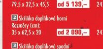 Skříňka doplňková horní