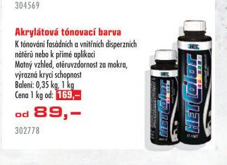 Akrylátová tónovací barva