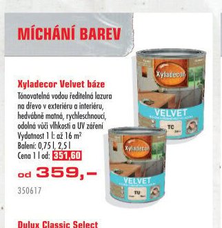 Xyladecor Velvet báze