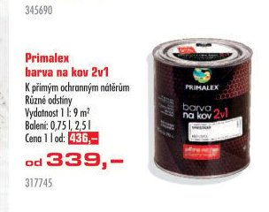 Primalex barva na kov 2v1