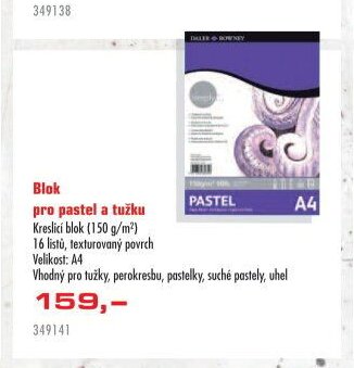Blok pro pastel a tužku