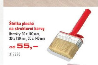 Štětka plochá na strukturní barvy