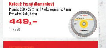 Kotouč řezný diamantový 230 mm