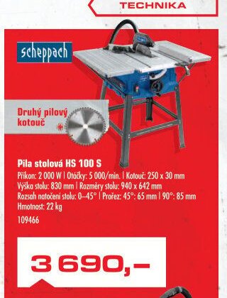Pila stolová HS 100 S
