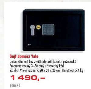 Sejf domácí Yale
