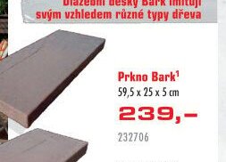 Prkno Bark 59,5 x 25 x 5 cm