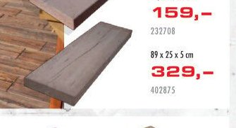 Prkno Bark 89 x 25 x 5 cm