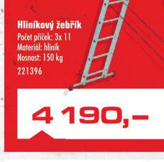 Hliníkový žebřík