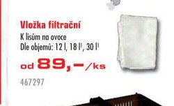 Vložka filtrační
