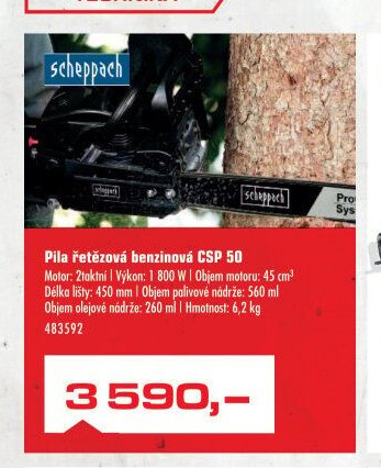 Pila řetězová benzinová CSP 50