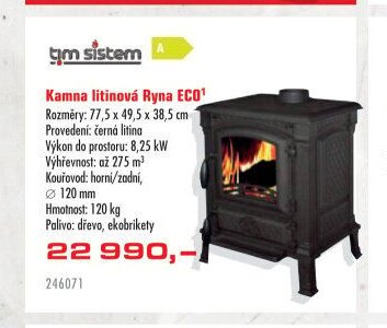Kamna litinová Ryna ECO