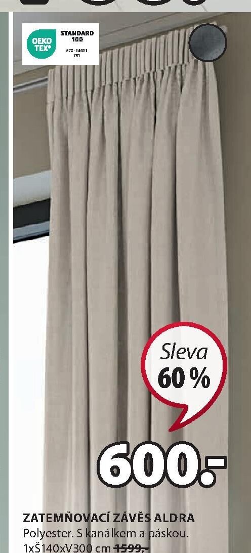 ZATEMŇOVACÍ ZÁVĚS ALDRA