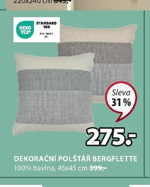 DEKORAČNÍ POLŠTÁŘ BERGFLETTE