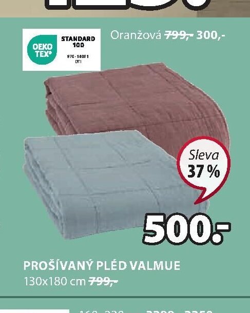 PROŠÍVANÝ PLÉD VALMUE