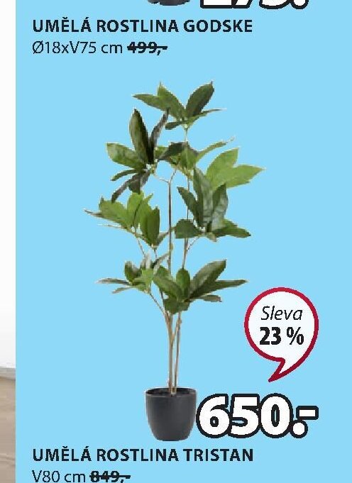 UMĚLÁ ROSTLINA TRISTAN V80 cm
