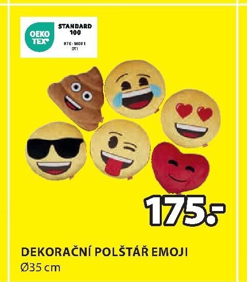 DEKORAČNÍ POLŠTÁŘ EMOJI