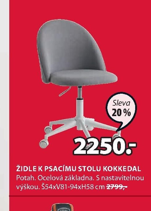 ŽIDLE K PSACÍMU STOLU KOKKEDAL
