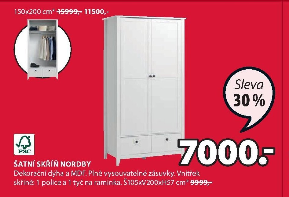 ŠATNÍ SKŘÍŇ NORDBY