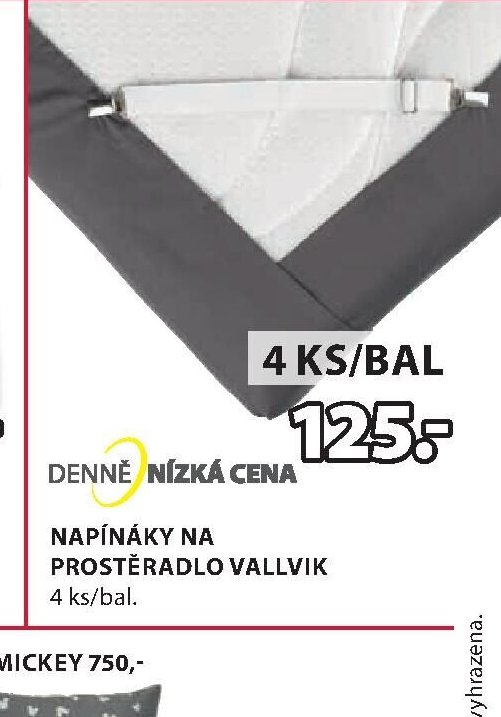 Napínáky na prostěradlo VALLVIK
