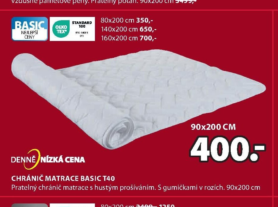 CHRÁNIČ MATRACE BASIC T40